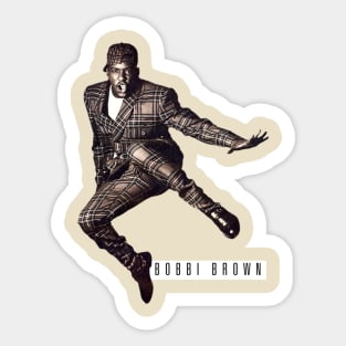 Vintage bobby - brown Sticker